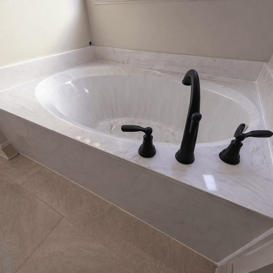 Grout-free bathroom remodel by Artistic Marble in Brownsboro