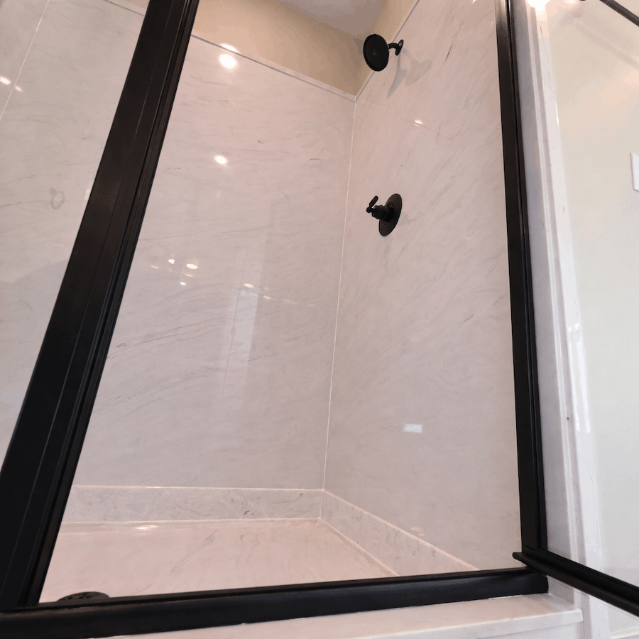 Acrylic shower system
